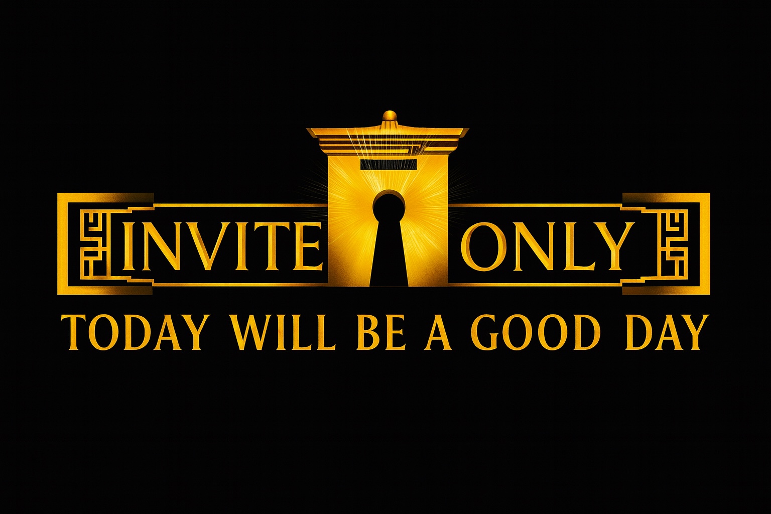 Invite Only — Today Will Be A Good Day